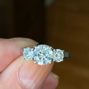 ,925 three stone CZ ring